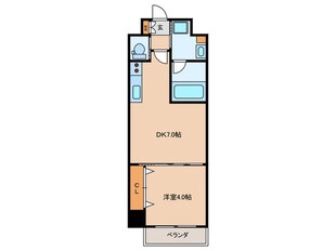 大阪天満宮プライマリーワンの物件間取画像